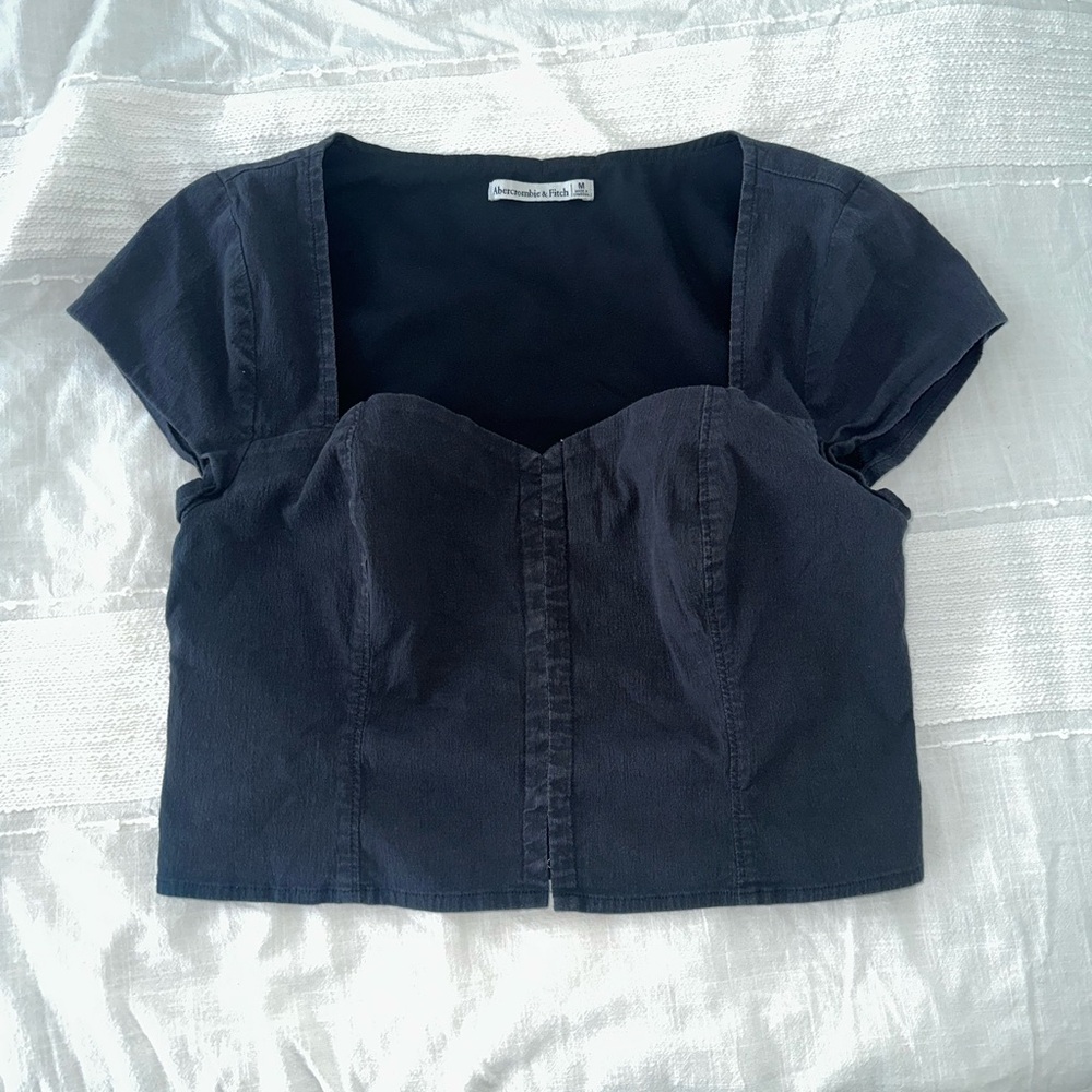 Abercrombie & Fitch Charcoal Blouse